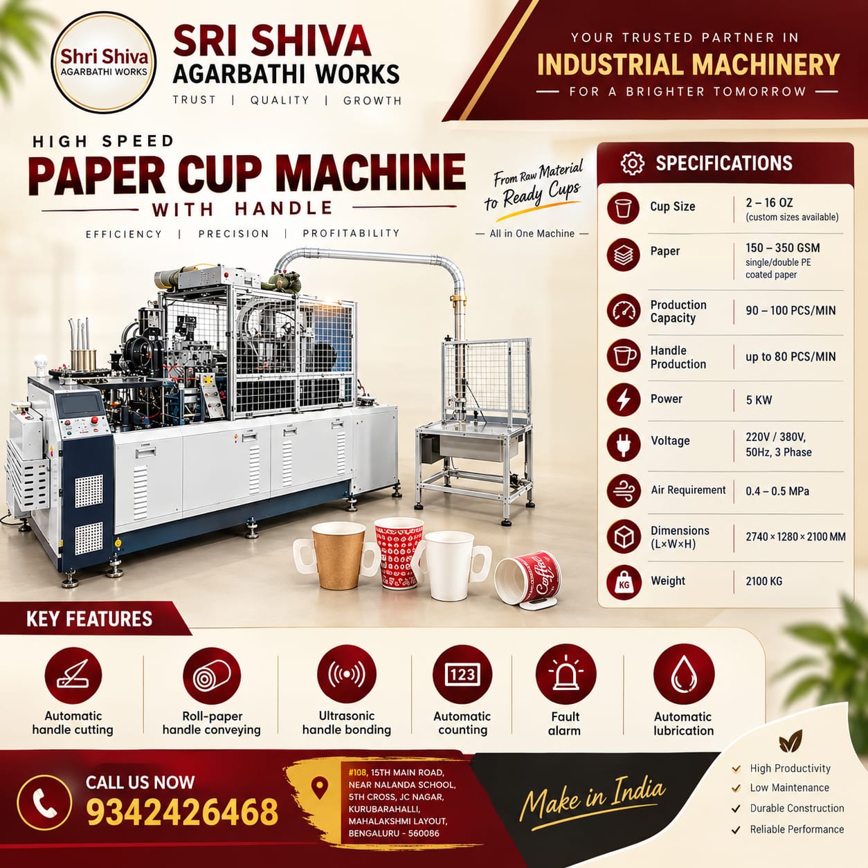 Paper Cup Making Machine